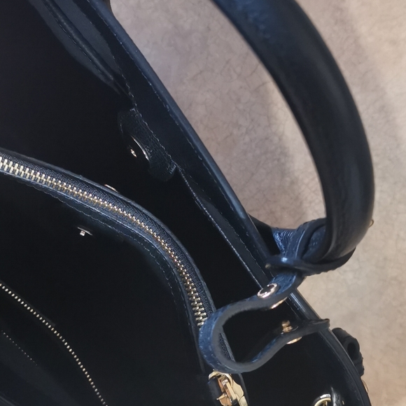 Black Burberry Banner Bag/Purse Medium - Picture 6 of 10